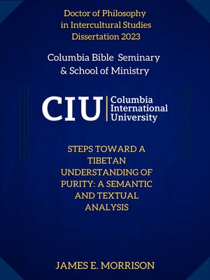 cover image of Steps Toward a Tibetan Understanding of Purity: A Semantic and Textual Analysis